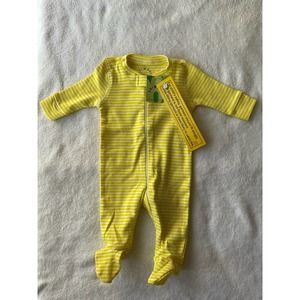 NWT Primary size NB Yellow Striped Sleeper